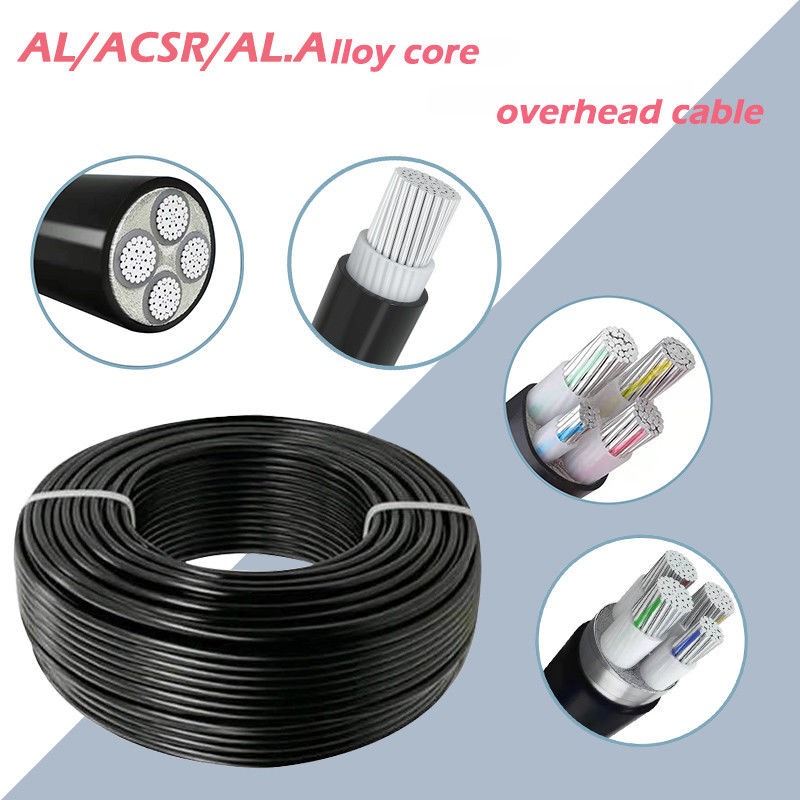 PVC PE cách điện bằng hợp kim AAC Dây dẫn điện trên không Dây cáp điện