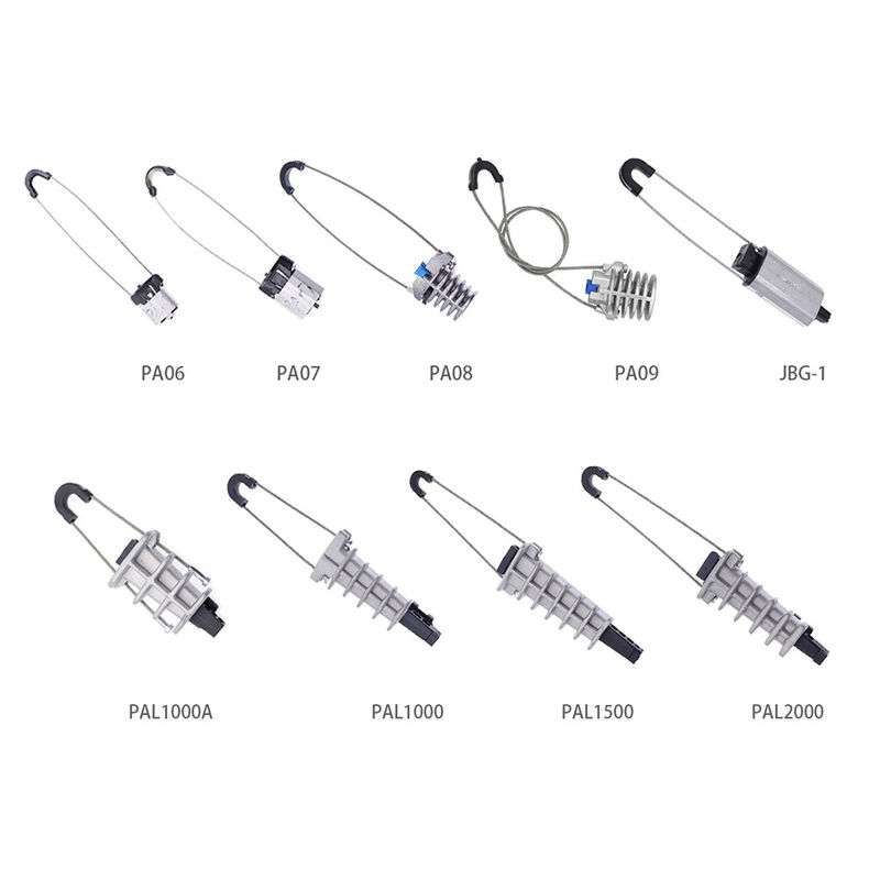 Cáp kim loại có độ bền cao Kẹp căng dây cáp quang Điểm cuối Anchoring nêm Kẹp sợi quang