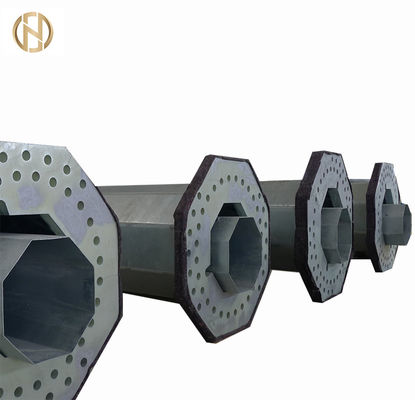 Cột Viễn thông 100FT 120FT Chống Gió, Trụ Viễn thông bằng Thép ASTM A572 GR65 cho Các Yêu Cầu Khác Nhau